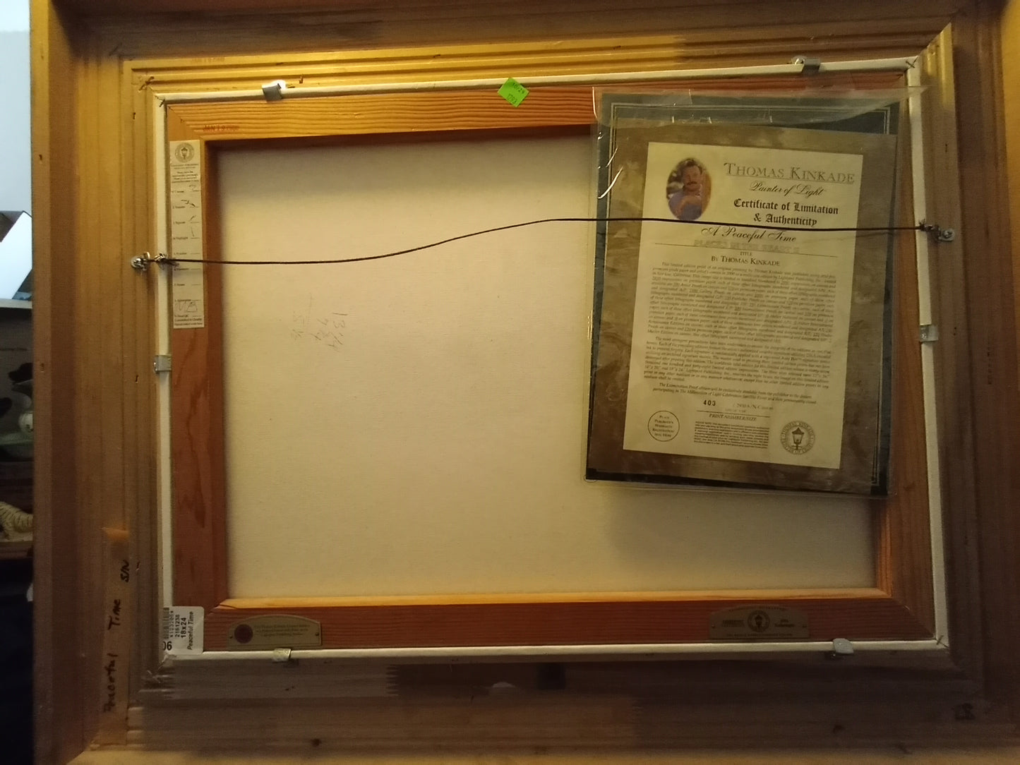 Thomas Kinkade A Peaceful Time