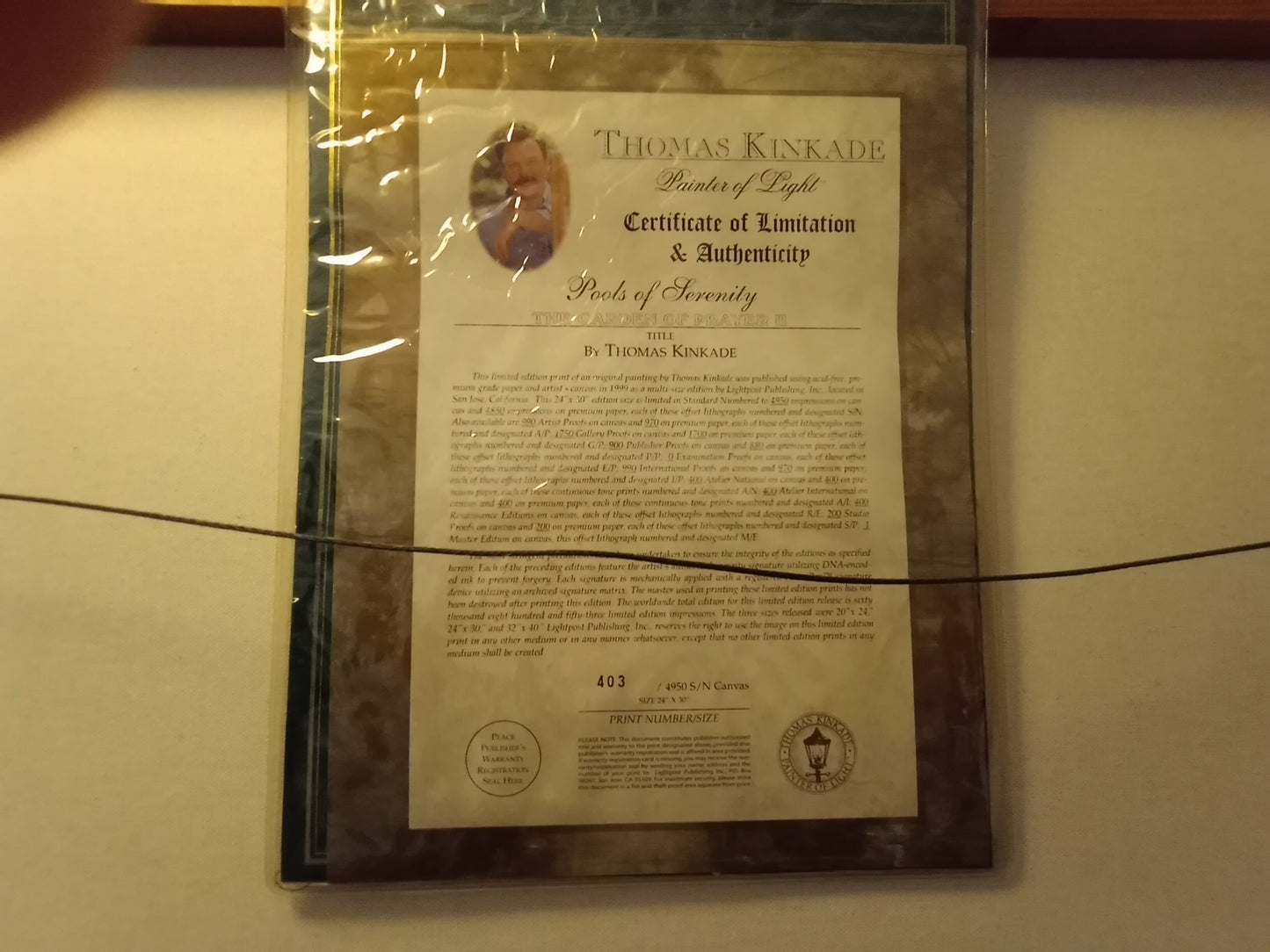 Thomas Kinkade Pools of Serenity