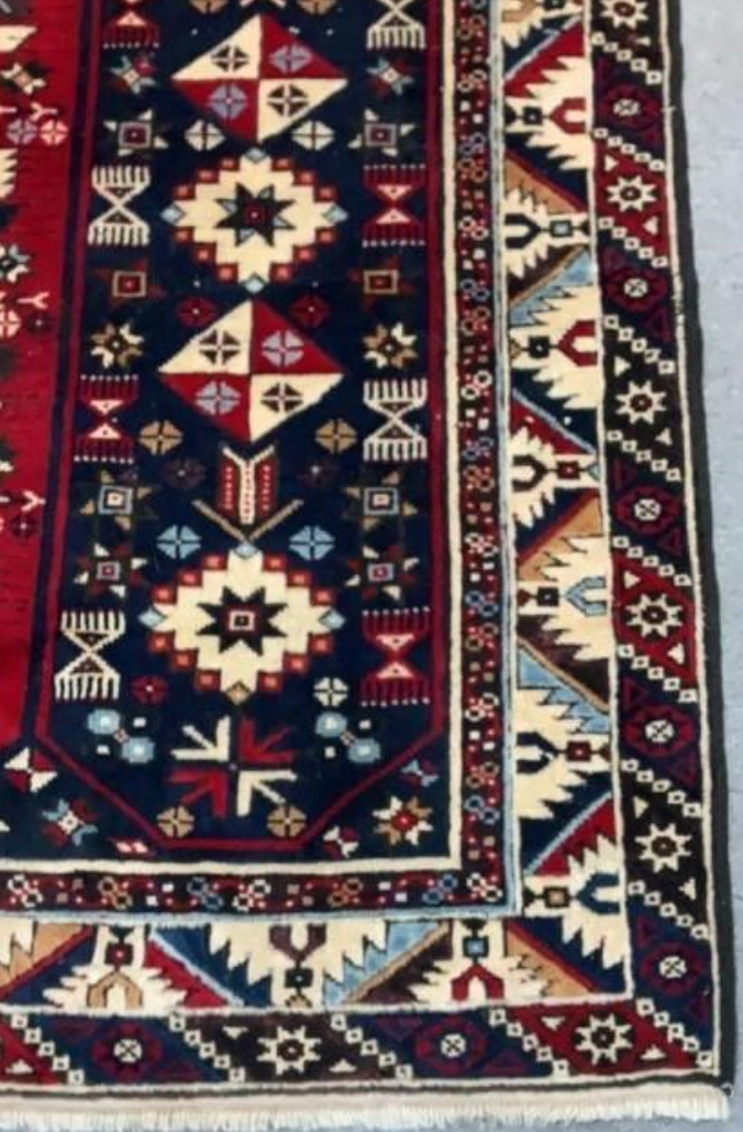 PERSIAN VINTAGE RUG HAND-KNOTTED RUG