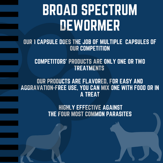 Dewormer for cats and small dogs 12 count capsules