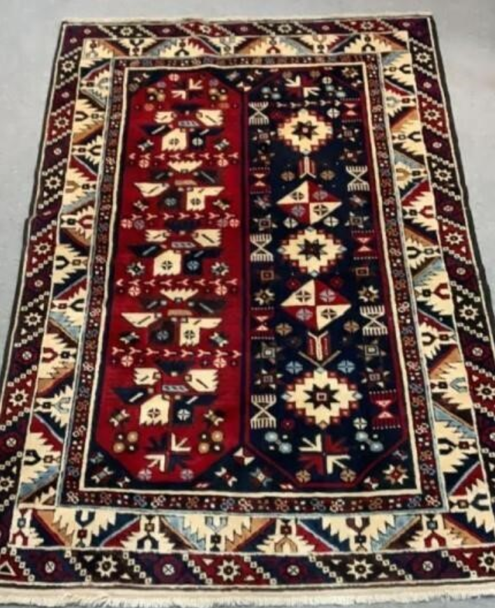 PERSIAN VINTAGE RUG HAND-KNOTTED RUG