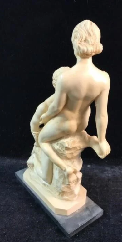 RODIN REPLICA STATUE BY A. SANTINI THE ETERNAL IDOL MADE IN ITALY